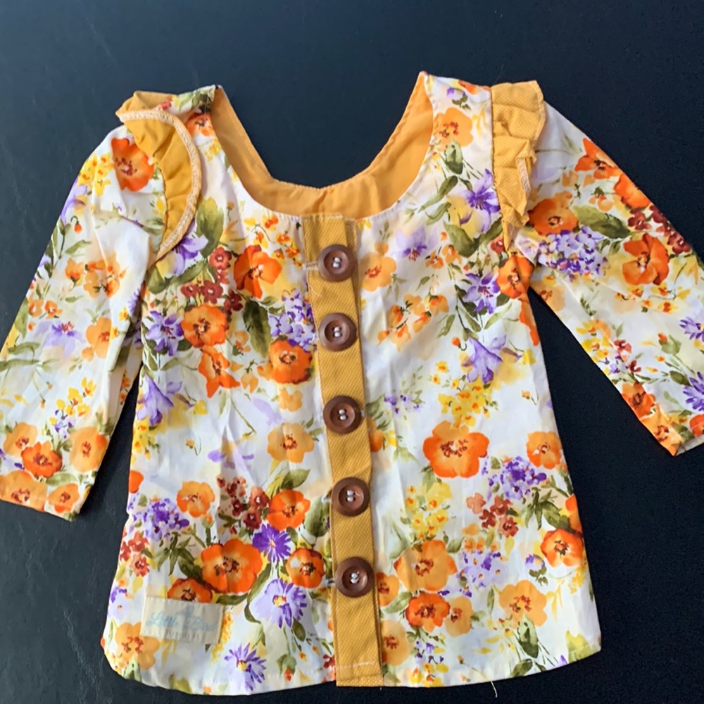 Size 2T floral pattern dressy shirt